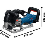 Bosch Fresatrice per scanalature nei muri GNF20-40 in L-BOXX, Strumento boxed