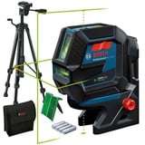 Bosch GCL 2-50 G Professional Livella lineare/puntiforme 15 m, Attraversare la linea laser blu/Nero, 15 m, 0,3 mm/m, 4°, 50 m, 4 s, Verde