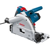 Bosch GKT 55 GCE + FSN 1400 PROFESSIONAL 16,5 cm Nero, Blu, Argento 6250 Giri/min 1400 W, Sega circolare blu, Metallo, Legno, Nero, Blu, Argento, 16,5 cm, 6250 Giri/min, 5,7 cm, 2 cm