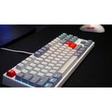CHERRY K4V2 TKL tastiera Gaming USB QWERTZ Tedesco Grigio, Grigio chiaro, Rosso, Tastiera da gioco grigio, Cablato, USB, Interruttore a chiave meccanica, QWERTZ, LED RGB, Grigio, Grigio chiaro, Rosso