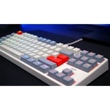 CHERRY K4V2 TKL tastiera Gaming USB QWERTZ Tedesco Grigio, Grigio chiaro, Rosso, Tastiera da gioco grigio, Cablato, USB, Interruttore a chiave meccanica, QWERTZ, LED RGB, Grigio, Grigio chiaro, Rosso