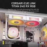 Corsair iCUE LINK TITAN 240 RX RGB Ricondizionato, Raffreddamento ad acqua bianco