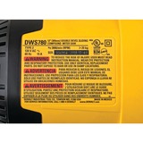 DEWALT DWS780 1675 W 3800 Giri/min, Sega mitra/Troncatrice giallo, 470 mm, 396 mm, 24,8 kg