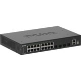 D-Link DGS-1530-20/E switch di rete Gestito L2 Gigabit Ethernet (10/100/1000) Nero, Interruttore Nero, Gestito, L2, Gigabit Ethernet (10/100/1000), Full duplex, Montaggio rack
