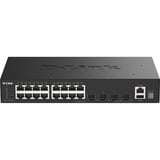 D-Link DGS-1530-20/E switch di rete Gestito L2 Gigabit Ethernet (10/100/1000) Nero, Interruttore Nero, Gestito, L2, Gigabit Ethernet (10/100/1000), Full duplex, Montaggio rack