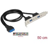 DeLOCK 84836 scheda di interfaccia e adattatore Interno USB 3.2 Gen 1 (3.1 Gen 1) USB 3.2 Gen 1 (3.1 Gen 1), Nero, Blu, Argento, 5 Gbit/s, Sacchetto di politene