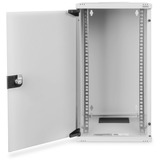 Digitus Alloggiamento a parete da 254 mm (10") - 312 x 300 mm (L x P), IT armadio grigio chiaro, Da parete, 12U, 30 kg, Lucchetti, Grigio