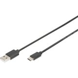 Digitus Cavo di collegamento USB 2.0 USB-A > USB-C Nero