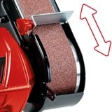 EINHELL Levigatrice a nastro da banco TC-US 350, Smerigliatrici da banco rosso/Nero