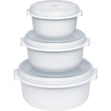 Emsa 459061200 recipiente per cibo Bianco 3 pz, Casella bianco, Bianco, Germania, 190 mm, 200 mm, 250 mm, 370 g