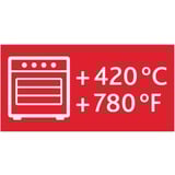 Emsa CLIP & CLOSE N1040800 recipiente per cibo Rettangolare Scatola 0,85 L Trasparente 1 pz trasparente/Rosso, Scatola, Rettangolare, 0,85 L, Trasparente, Vetro, 420 °C