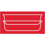 Emsa CLIP & CLOSE N1040800 recipiente per cibo Rettangolare Scatola 0,85 L Trasparente 1 pz trasparente/Rosso, Scatola, Rettangolare, 0,85 L, Trasparente, Vetro, 420 °C