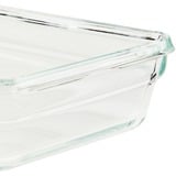 Emsa CLIP & CLOSE N1040800 recipiente per cibo Rettangolare Scatola 0,85 L Trasparente 1 pz, Casella trasparente/Rosso, Scatola, Rettangolare, 0,85 L, Trasparente, Vetro, 420 °C
