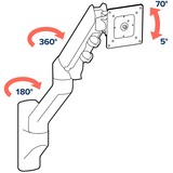 Ergotron 45-478-216, Base per monitor bianco