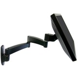Ergotron Serie 200 Montaggio a parete, Base per monitor Nero