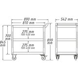 Hazet 167-3, Carrelli per attrezzi blu/Nero