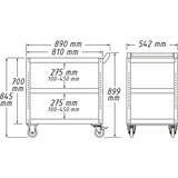 Hazet Carrello di servizio Assistent 167-3, Carrelli per attrezzi blu/Nero