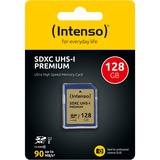 Intenso SDXC 128GB UHS-I Classe 10 128 GB, SDXC, Classe 10, UHS-I, 90 MB/s, Class 1 (U1)