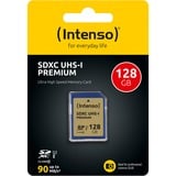 Intenso SDXC 128GB UHS-I Classe 10, Scheda di memoria 128 GB, SDXC, Classe 10, UHS-I, 90 MB/s, Class 1 (U1)