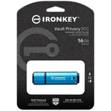 Kingston IronKey Vault Privacy 50 16 GB celeste/Nero