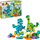 LEGO DUPLO 10451 Dinosauri su Ruote 3 in 1, Gioco Educativo Bambini 3+ per Costruire 3 Coppie di Dinosauri Giocattolo a Scelta, Giochi di costruzione Gioco Educativo Bambini 3+ per Costruire 3 Coppie di Dinosauri Giocattolo a Scelta, Set da costruzione, 3 anno/i, Plastica, 108 pz, 1,77 kg