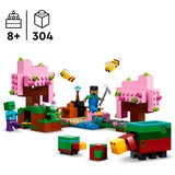 LEGO Minecraft Il giardino del ciliegio in fiore, Giochi di costruzione Set da costruzione, 8 anno/i, Plastica, 304 pz, 386 g