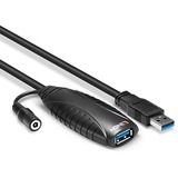 Lindy 43156 cavo USB 10 m USB 3.2 Gen 1 (3.1 Gen 1) USB A Nero Nero, 10 m, USB A, USB A, USB 3.2 Gen 1 (3.1 Gen 1), 5000 Mbit/s, Nero