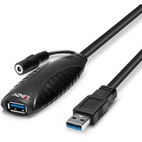 Lindy 43156 cavo USB 10 m USB 3.2 Gen 1 (3.1 Gen 1) USB A Nero Nero, 10 m, USB A, USB A, USB 3.2 Gen 1 (3.1 Gen 1), 5000 Mbit/s, Nero