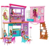 Mattel Casa di Malibu (106 cm) playset casa delle bambole con 2 piani, 6 stanze, ascensore altalena e più di 30 pezzi, Giocattolo per Bambini 3+ Anni 6 stanze, ascensore altalena e più di 30 pezzi, Giocattolo per Bambini 3+ Anni, 3 anno/i, Assemblaggio necessario