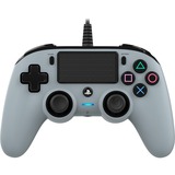 Nacon PS4OFCPADGREY periferica di gioco Grigio USB Gamepad Analogico/Digitale PC, PlayStation 4 grigio chiaro/grigio scuro, Gamepad, PC, PlayStation 4, Pulsante Opzioni, Pulsante Condividi, Analogico/Digitale, Cablato, USB