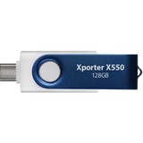 Patriot Xporter X550 128GB, Chiavetta USB blu/Bianco