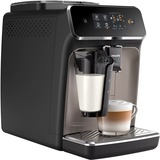 Philips 3 bevande, macchine da caffè completamente automatiche, Macchina automatica Nero/marrone zinco, macchine da caffè completamente automatiche, Macchina per espresso, 1,8 L, Chicchi di caffè, Macinatore integrato, 1500 W, Nero, Marrone