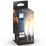 Philips Hue Philips Hue White Ambiance 2 Lampadine Smart E14 25 W Philips Hue White ambiance 2 Lampadine Smart E14 25 W, Lampadina intelligente, Bianco, Bluetooth/Zigbee, LED integrato, E14, Illuminazione fredda, Bianco caldo