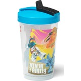 Room Copenhagen Bicchiere LEGO con cannuccia Ninjago Classic Black, Coppa Nero/Rosso