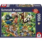 Schmidt Spiele Puzzle Mondo animale variopinto 
