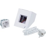 Shelly Adattatore presa per supporto bianco