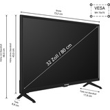 Telefunken XH32SO550SD, Televisore LED Nero
