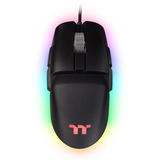 Thermaltake Argent M5 RGB mouse Ambidestro USB tipo A Ottico 16000 DPI Nero, Ambidestro, Ottico, USB tipo A, 16000 DPI, Nero