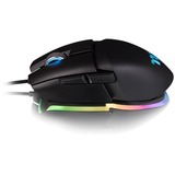 Thermaltake Argent M5 RGB mouse Ambidestro USB tipo A Ottico 16000 DPI Nero, Ambidestro, Ottico, USB tipo A, 16000 DPI, Nero