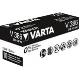 VARTA -V386 Batterie per uso domestico, Batteria argento, Batteria monouso, Alcalino, 1,55 V, 105 mAh, 11,6 mm, 11,6 mm