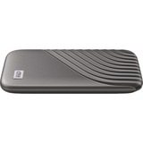 WD My Passport 2000 GB Grigio, Disco a stato solido grigio, 2000 GB, USB tipo-C, 3.2 Gen 2 (3.1 Gen 2), 1050 MB/s, Protezione della password, Grigio