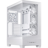 ASUS A31 Plus TG ARGB WHITE Midi Tower Bianco, Chassis Tower bianco, Midi Tower, PC, Bianco, ATX, micro ATX, Mini-ITX, Multi, 16,5 cm