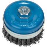 Bosch 2 608 622 010 Ruota a raggi di filo di acciaio Spazzola a forma di tazza 10 cm, Pennello Spazzola a forma di tazza, 1,4 cm, 10 cm, 0,5 mm, Metallo, 8500 Giri/min