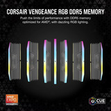 Corsair CMH32GX5M2D6000Z38, Memoria Nero