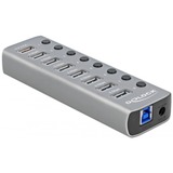 DeLOCK 63264 hub di interfaccia USB 3.2 Gen 1 (3.1 Gen 1) Type-B Grigio, Hub USB grigio, USB 3.2 Gen 1 (3.1 Gen 1) Type-B, USB 3.2 Gen 1 (3.1 Gen 1) Type-A, Grigio, 0,8 m, 46 mm, 144 mm