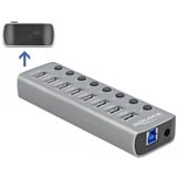 DeLOCK 63264 hub di interfaccia USB 3.2 Gen 1 (3.1 Gen 1) Type-B Grigio, Hub USB grigio, USB 3.2 Gen 1 (3.1 Gen 1) Type-B, USB 3.2 Gen 1 (3.1 Gen 1) Type-A, Grigio, 0,8 m, 46 mm, 144 mm