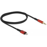 DeLOCK 86586 cavo audio 0,5 m 3.5mm Lightning Nero, Rosso Nero/Rosso, 3.5mm, Maschio, Lightning, Maschio, 0,5 m, Nero, Rosso