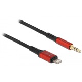 DeLOCK 86586 cavo audio 0,5 m 3.5mm Lightning Nero, Rosso Nero/Rosso, 3.5mm, Maschio, Lightning, Maschio, 0,5 m, Nero, Rosso