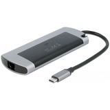 DeLOCK 87767 replicatore di porte e docking station per notebook Cablato USB 3.2 Gen 1 (3.1 Gen 1) Type-C Grigio grigio, Cablato, USB 3.2 Gen 1 (3.1 Gen 1) Type-C, 100 W, 1.4/2.2, 10,100,1000 Mbit/s, Grigio