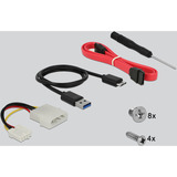 DeLOCK Telaio rimovibile 3,5″ / 5,25″ per dischi rigidi e SSD SATA da 2,5″, Inquadramento 